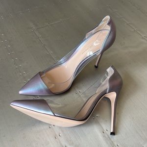 Gianvito Rossi | Shoes | New Gianvito Rossi Plexi Silver Iridescent Pvc Stiletto Sz 42 | Poshmark